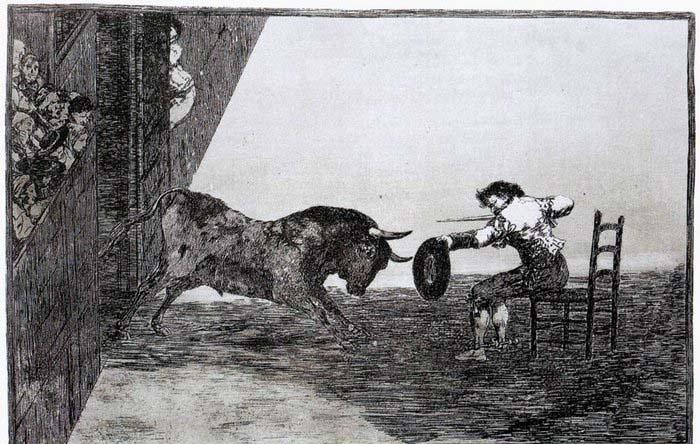Francisco de goya y Lucientes The Bravery of Martincho in the Ring of Saragassa
